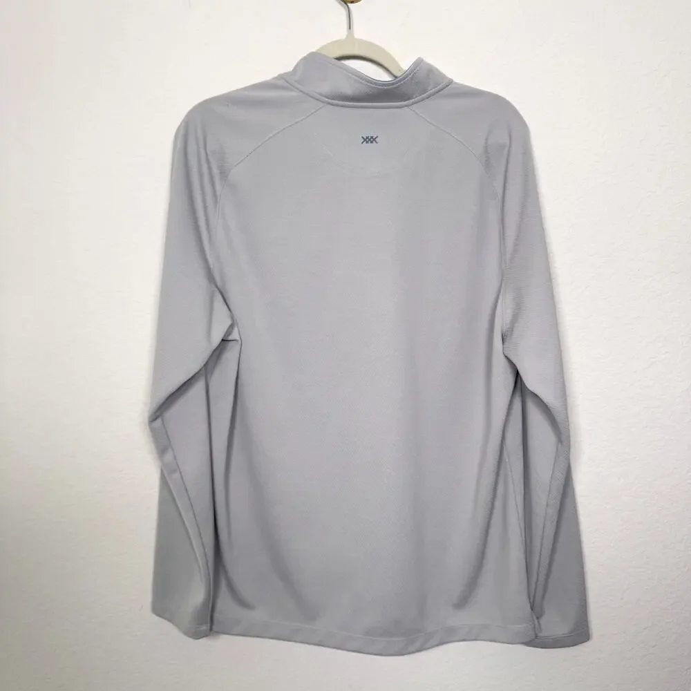 Rhone Men Clubhouse Pullover Sweater Top Sz L Lightweight H&W South Central Gray